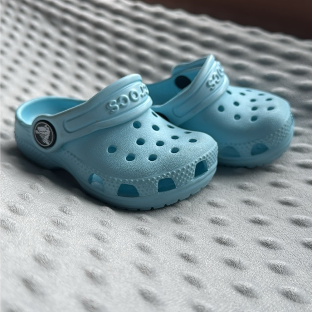 CROCS Kids Light Blue Classic Clog Sandals
